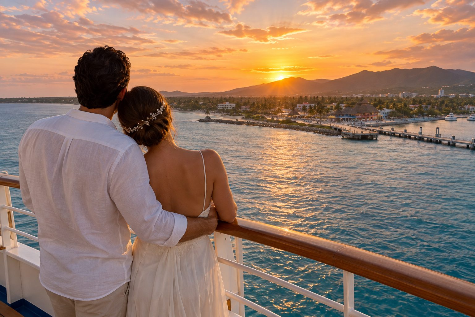 Cruceros románticos desde México: qué itinerario escoger para tu viaje de novios
